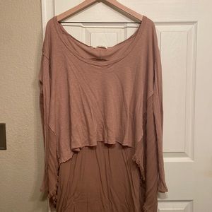 Free People long sleeve scoop neck tshirt